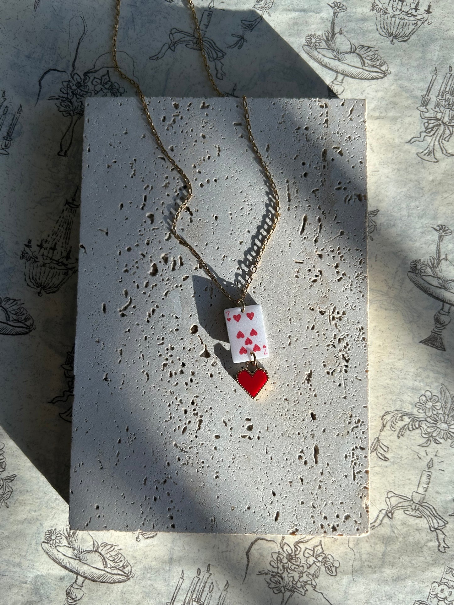 Heart Card Necklace
