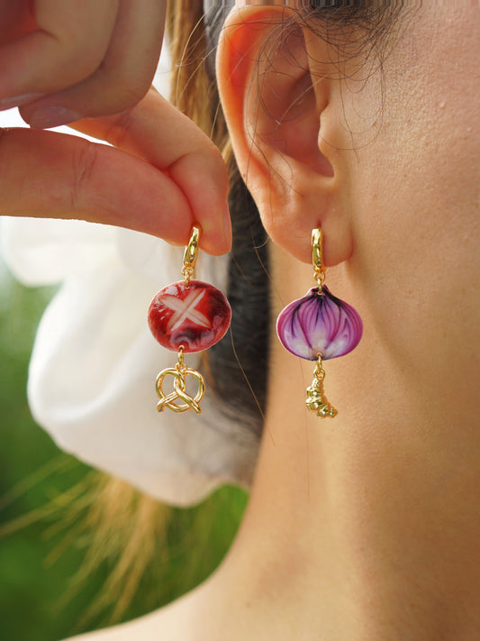 Onion & Mushroom Earrings