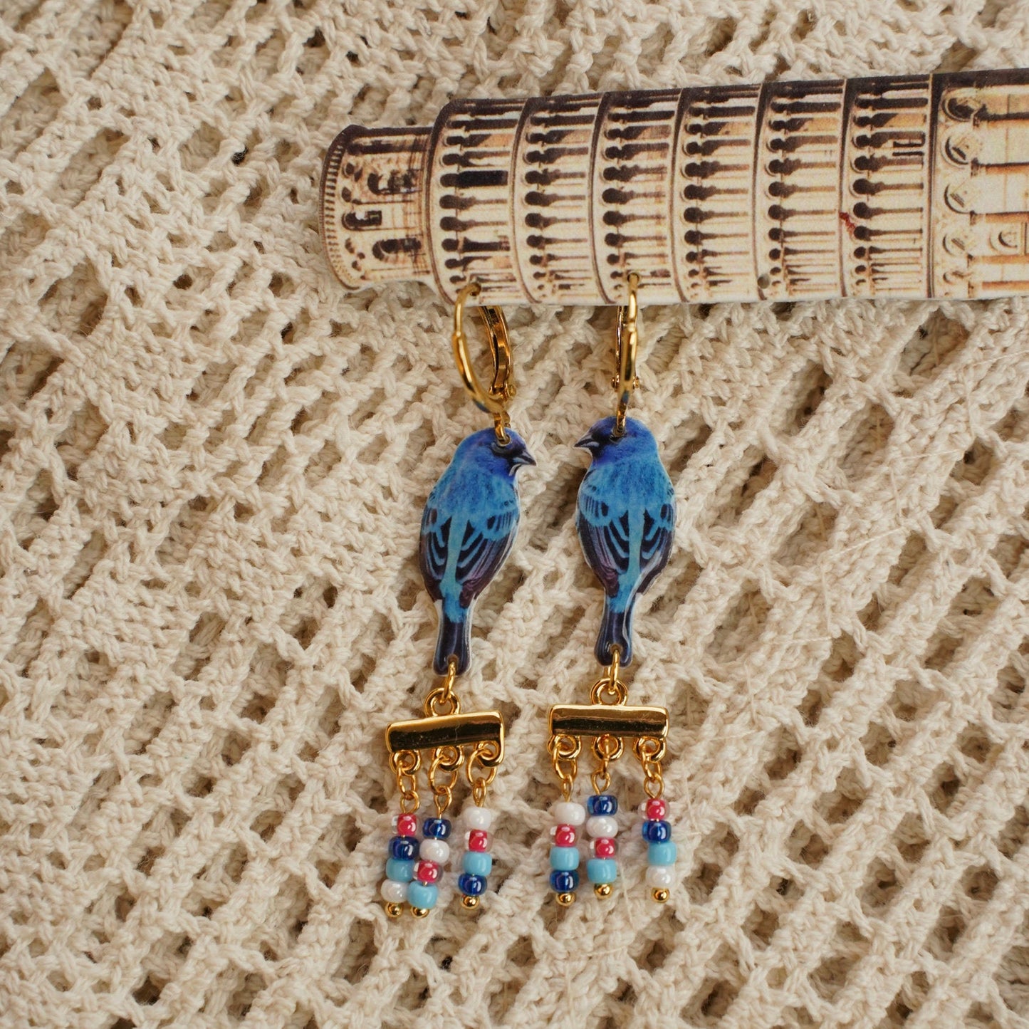 Bird Tassel Earrings