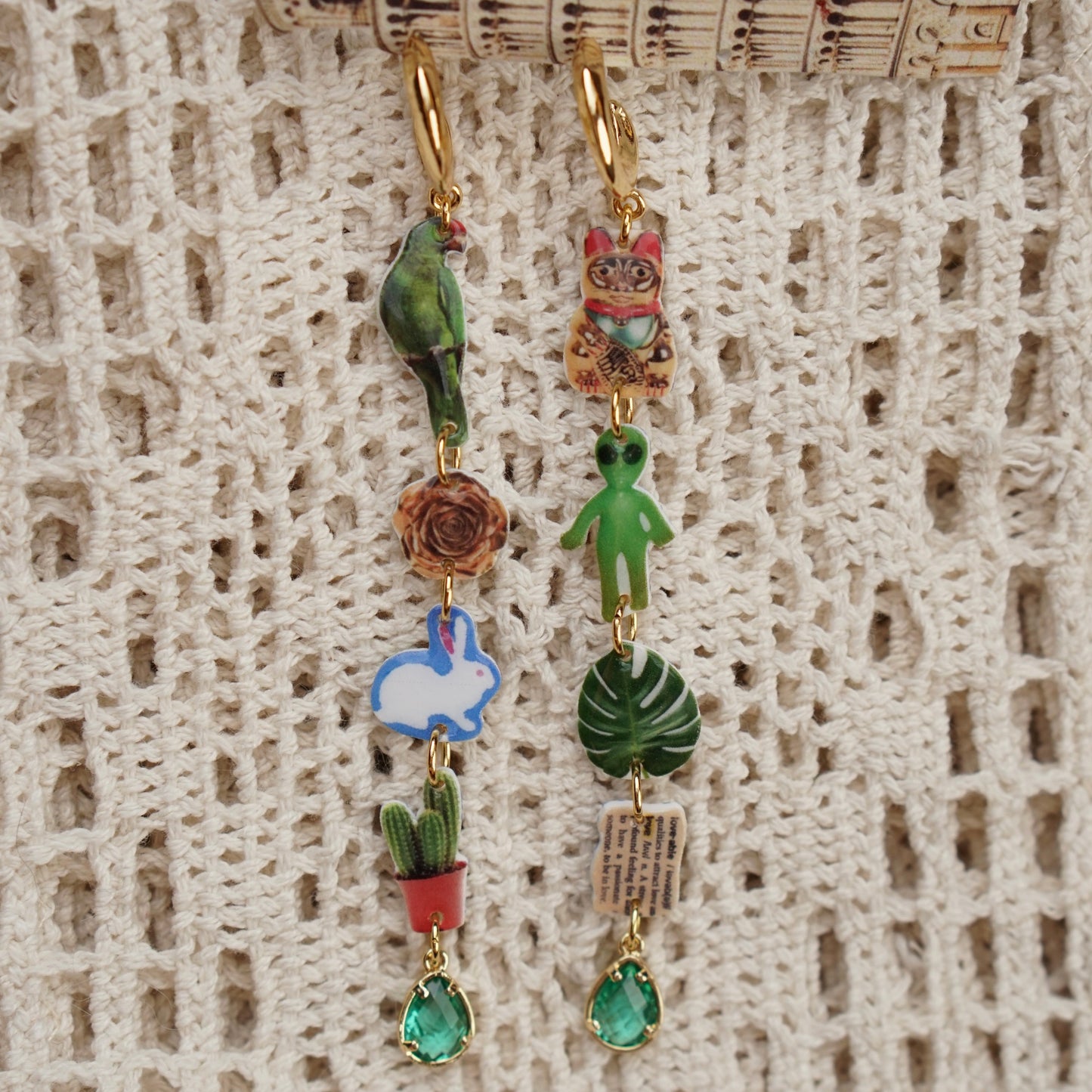 Parrot Planet Earrings