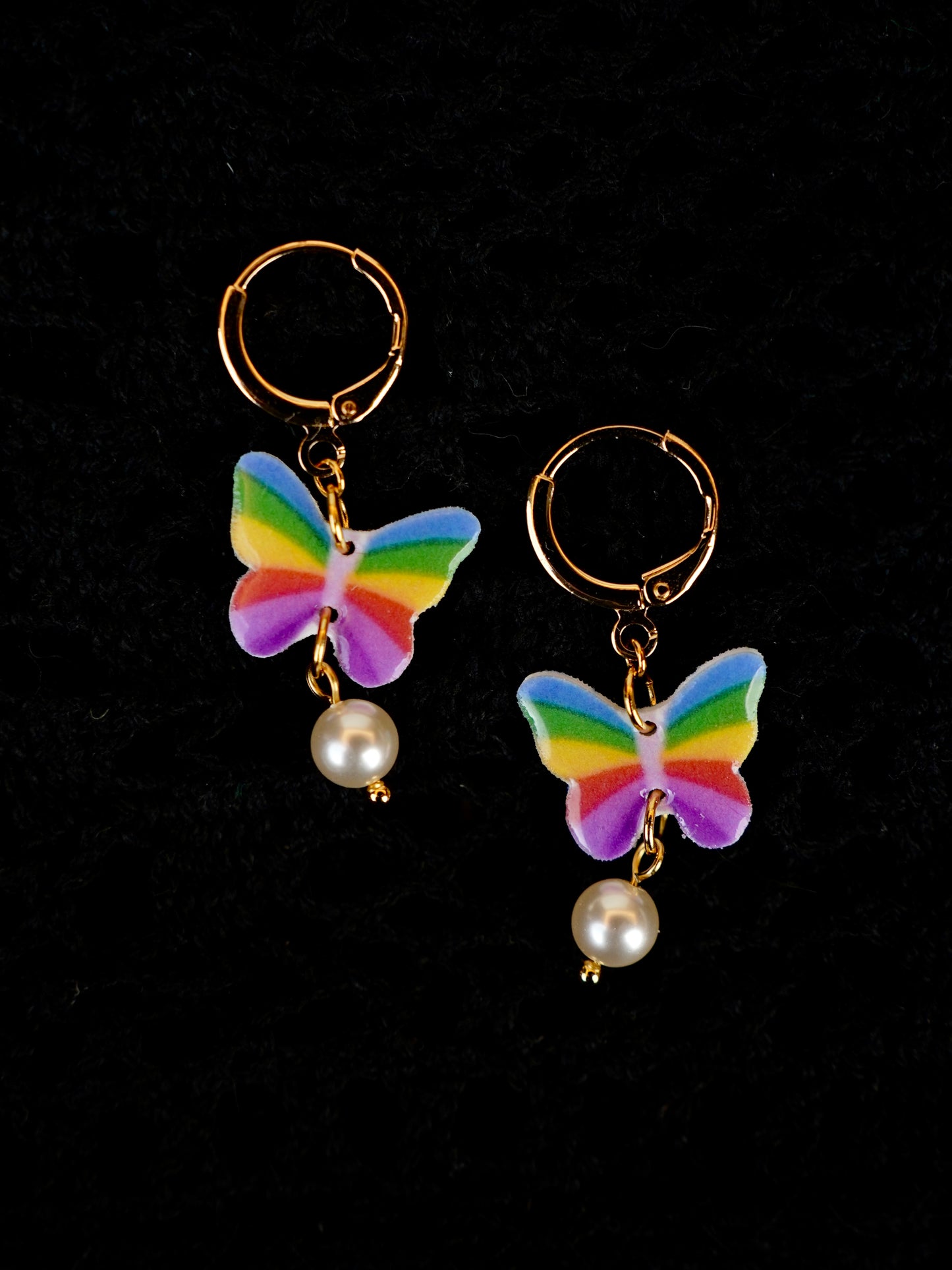Rainbow Butterfly Earrings