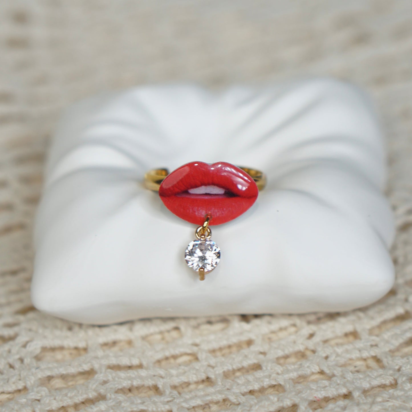 Red lips Ring