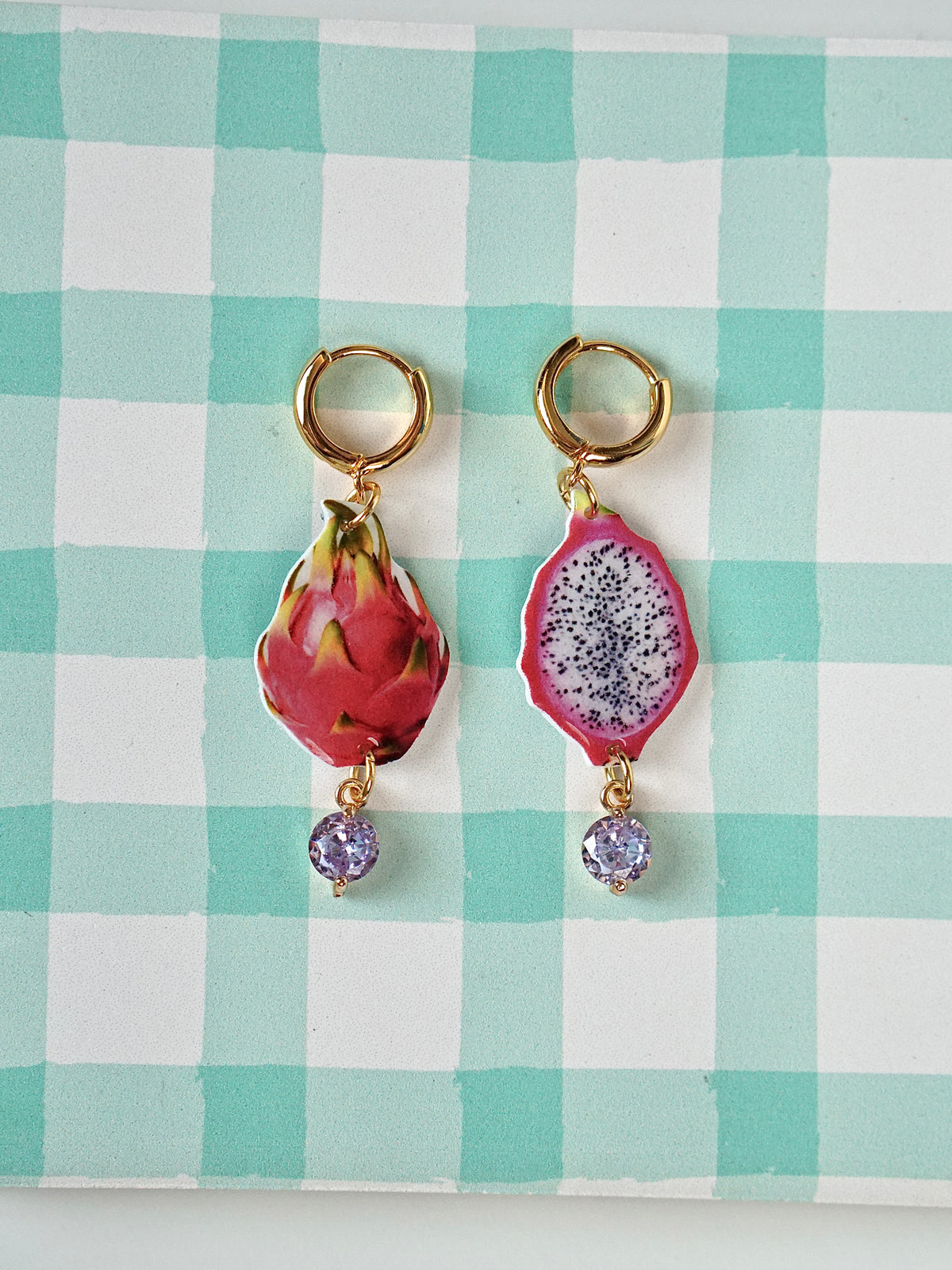 Tropical Dragon Fruit Earrings