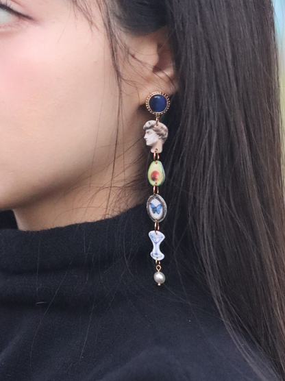 David & Butterfly Earrings