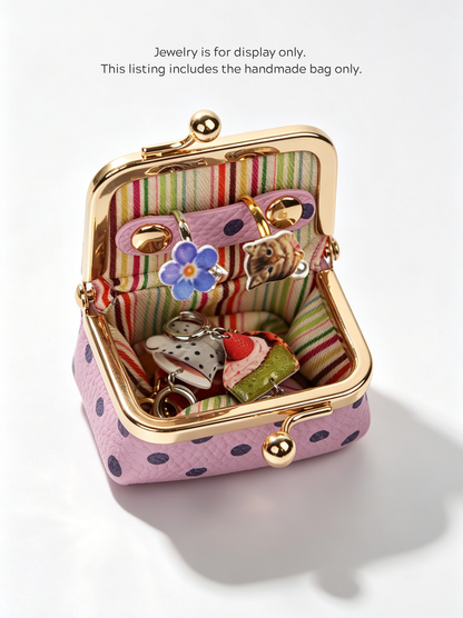 Polka handmade Dot Jewelry Pouch