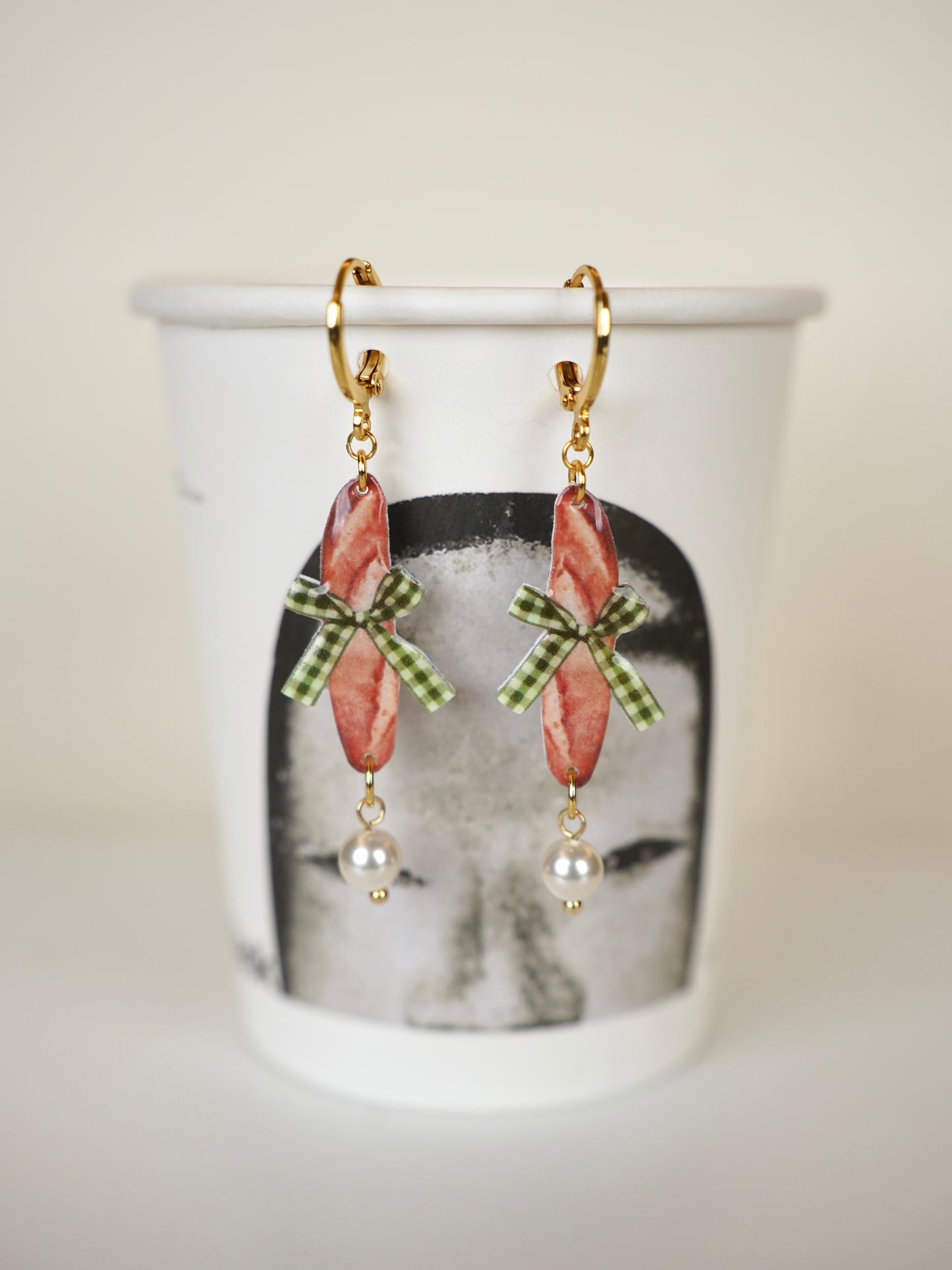 Baguette Love Earrings