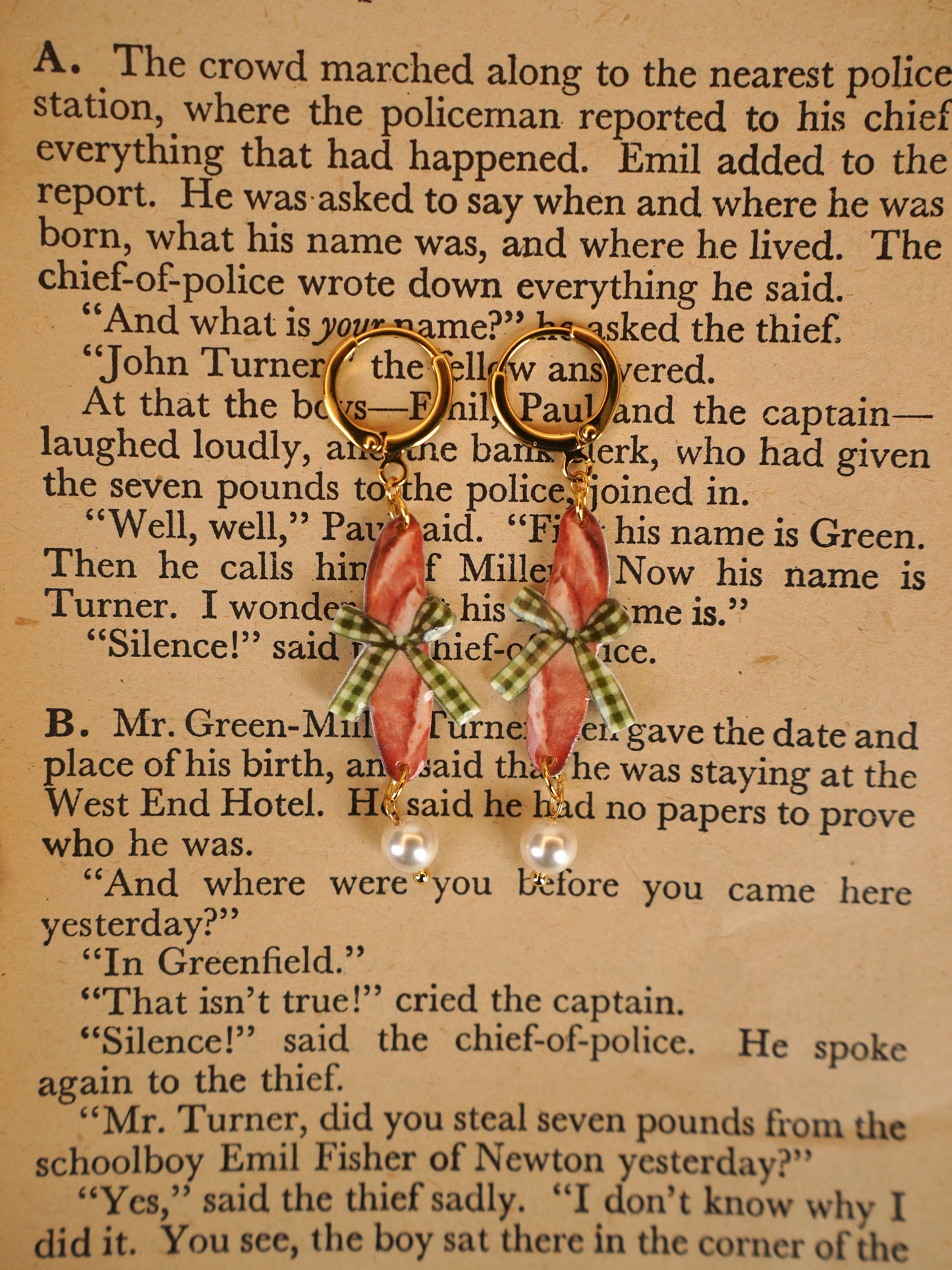 Baguette Love Earrings