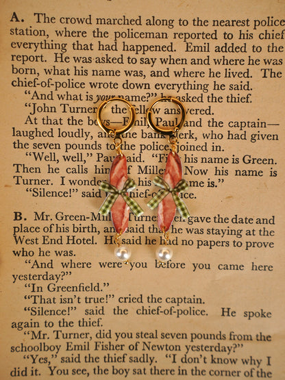 Baguette Love Earrings