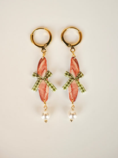 Baguette Love Earrings