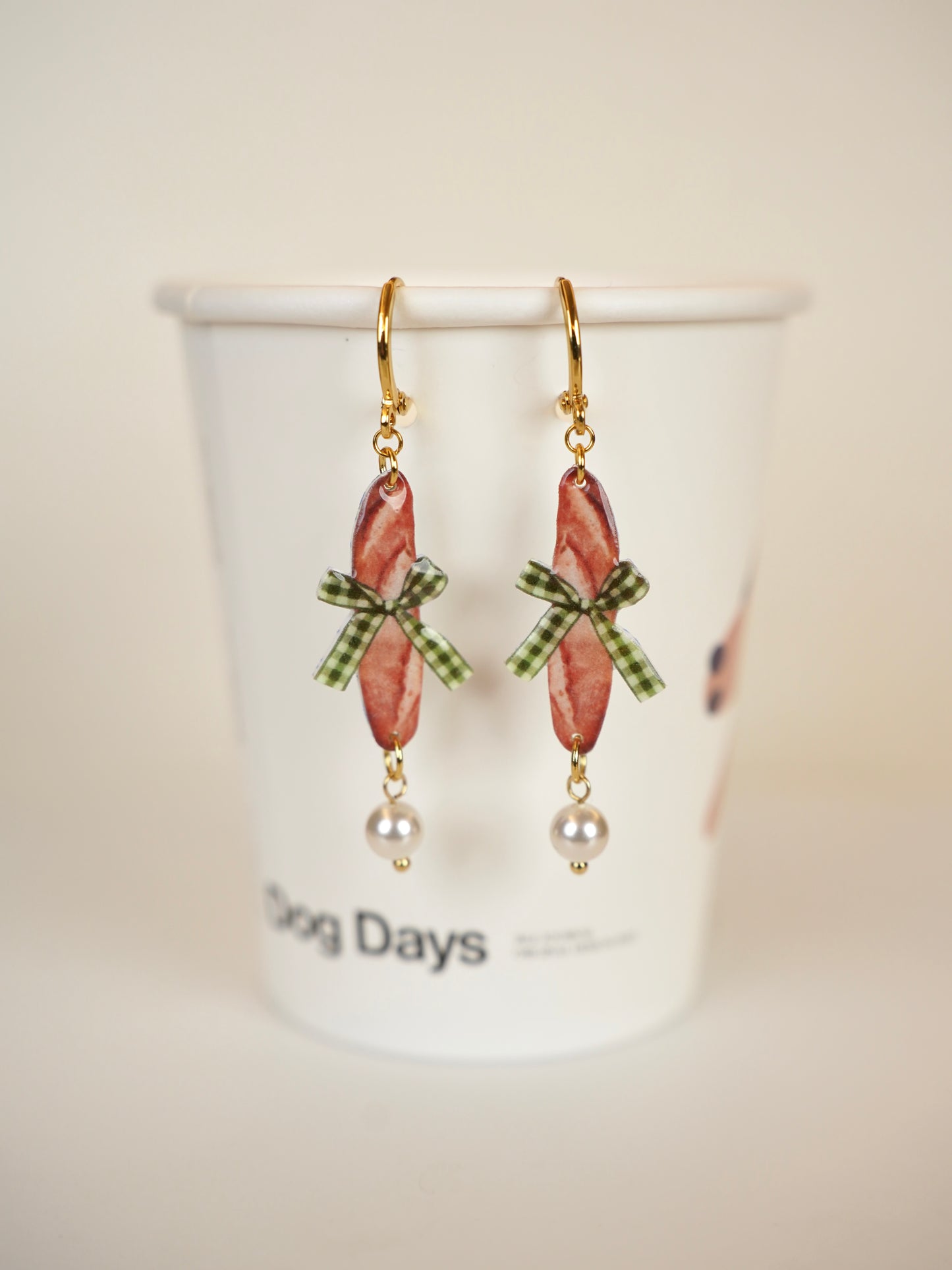 Baguette Love Earrings
