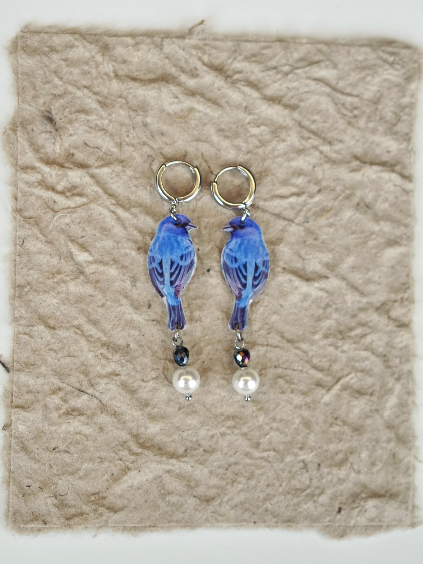Blue Bird Earrings