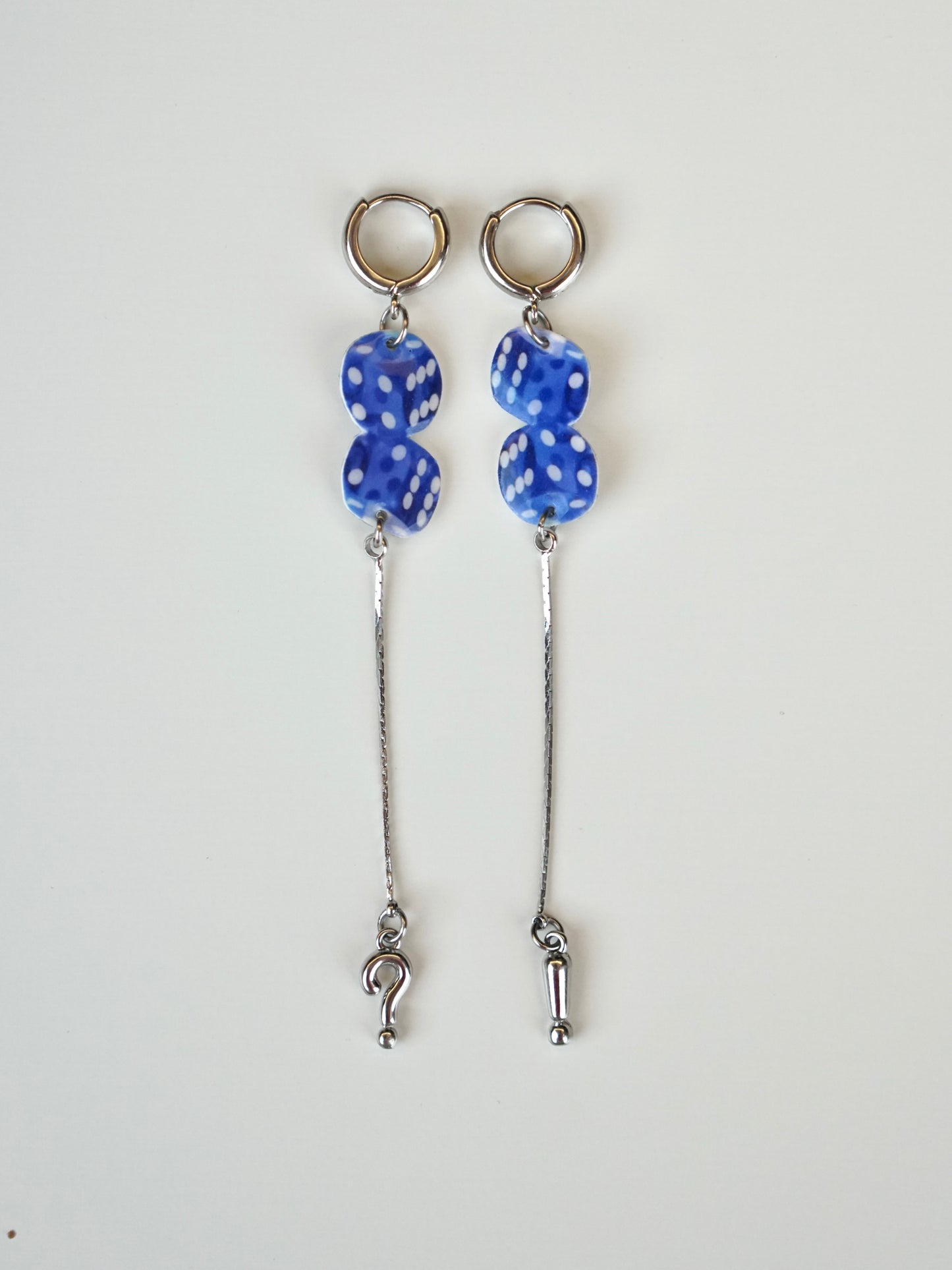 Blue Fortune Charm Earrings