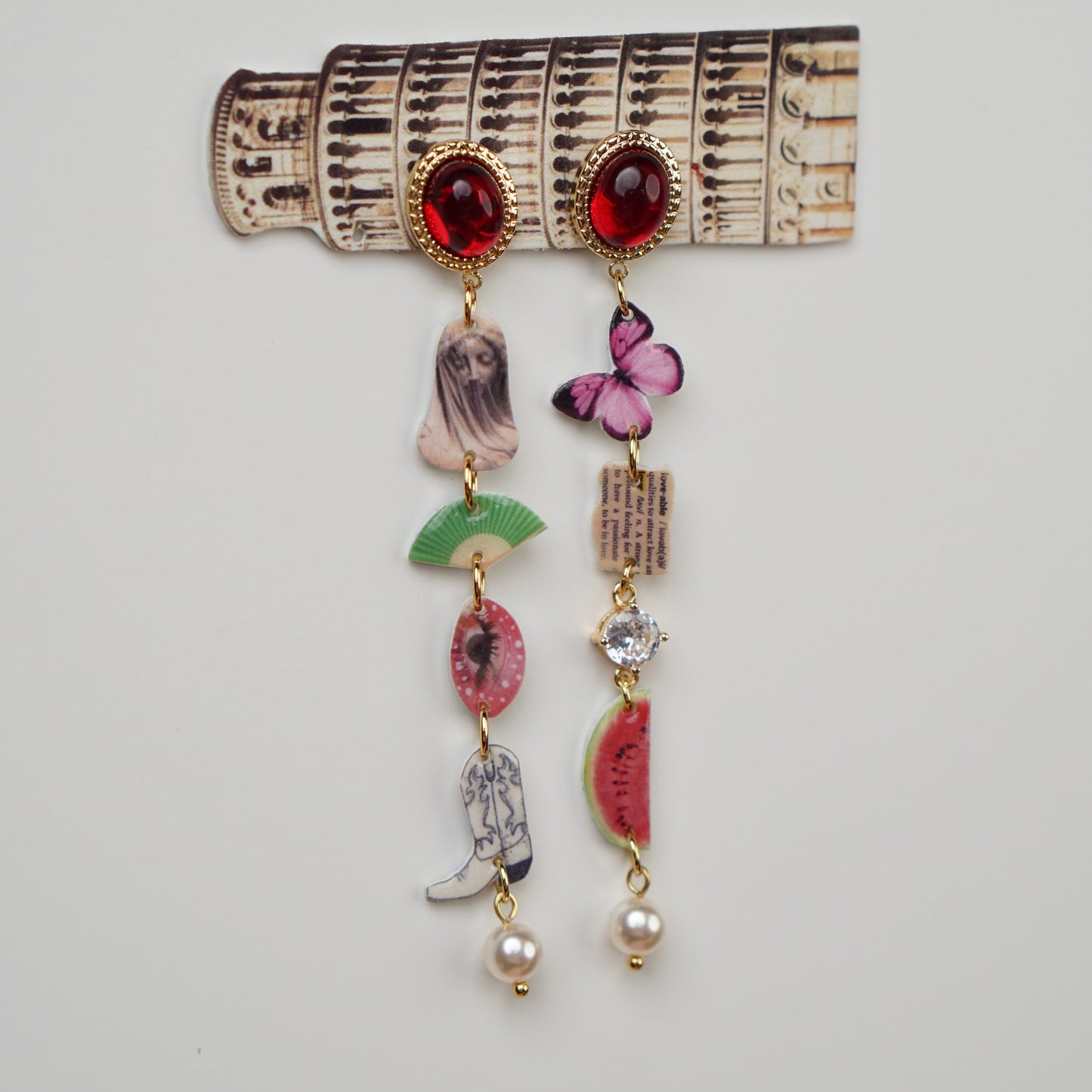 Butterfly & Sacred Eye Statement Earrings