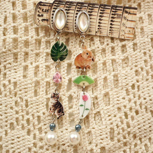 Cat & Bunny Earrings