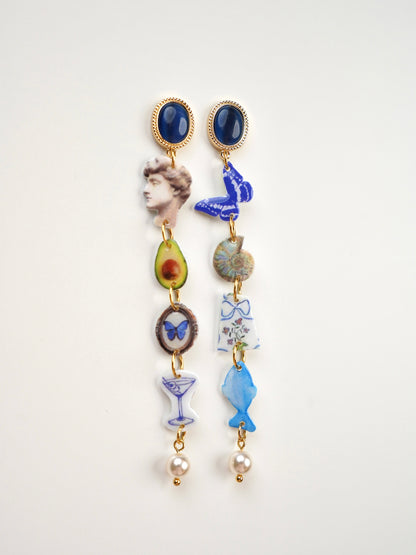 David & Butterfly Earrings