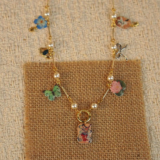 Mystic Lotus Mural Necklace
