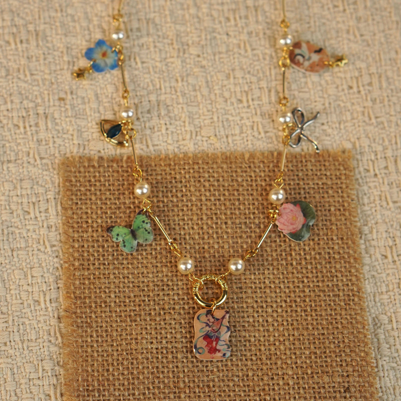 Mystic Lotus Mural Necklace