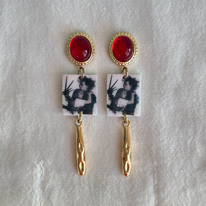 Black & White Cinema Inspired Earrings