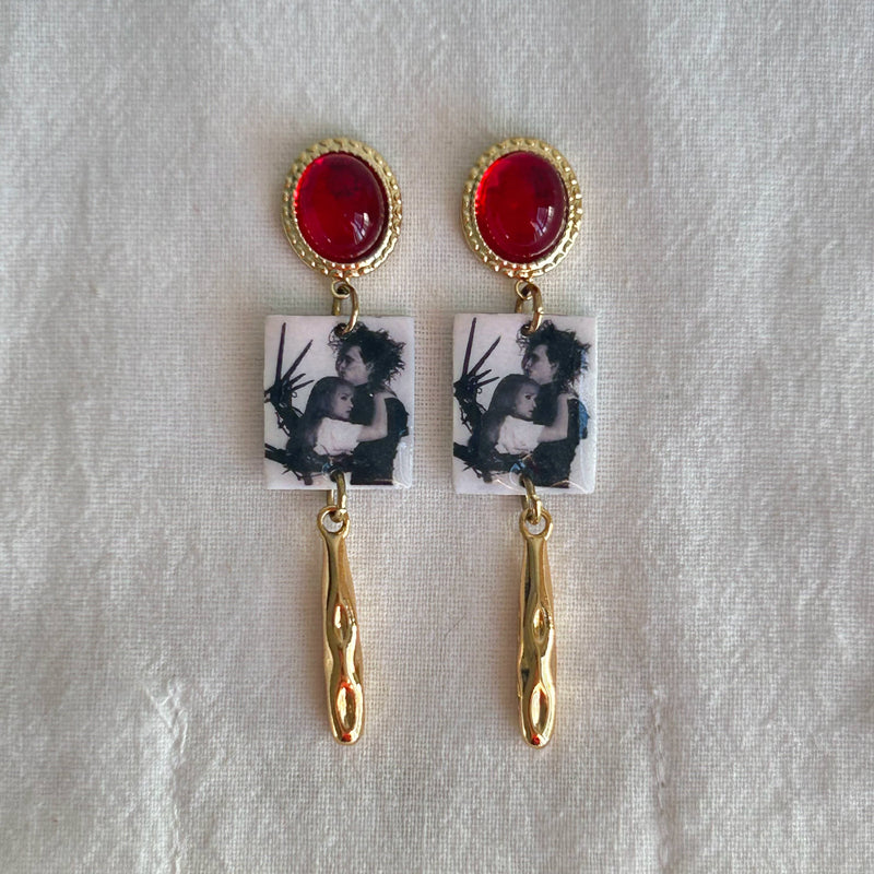 Black & White Cinema Inspired Earrings