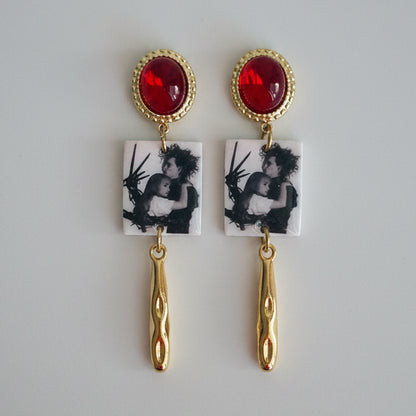 Black & White Cinema Inspired Earrings
