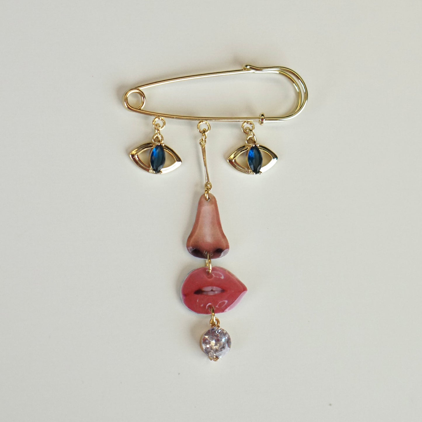 Facial Features Brooch