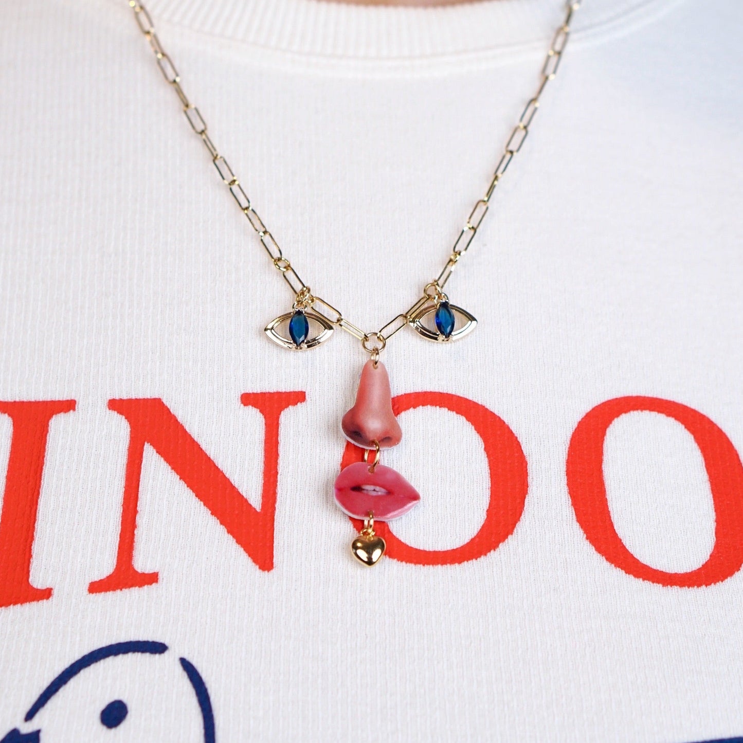 Facial Features Necklace