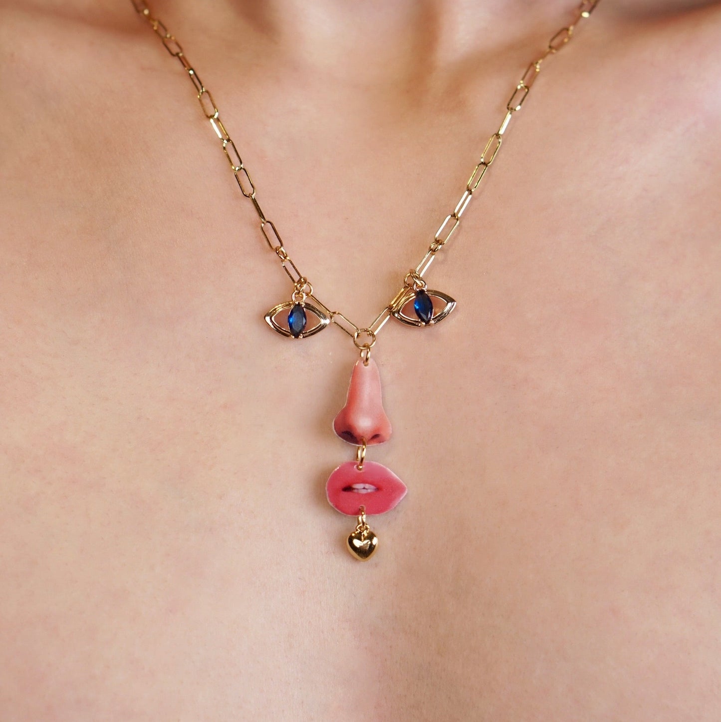 Facial Features Necklace