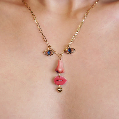 Facial Features Necklace