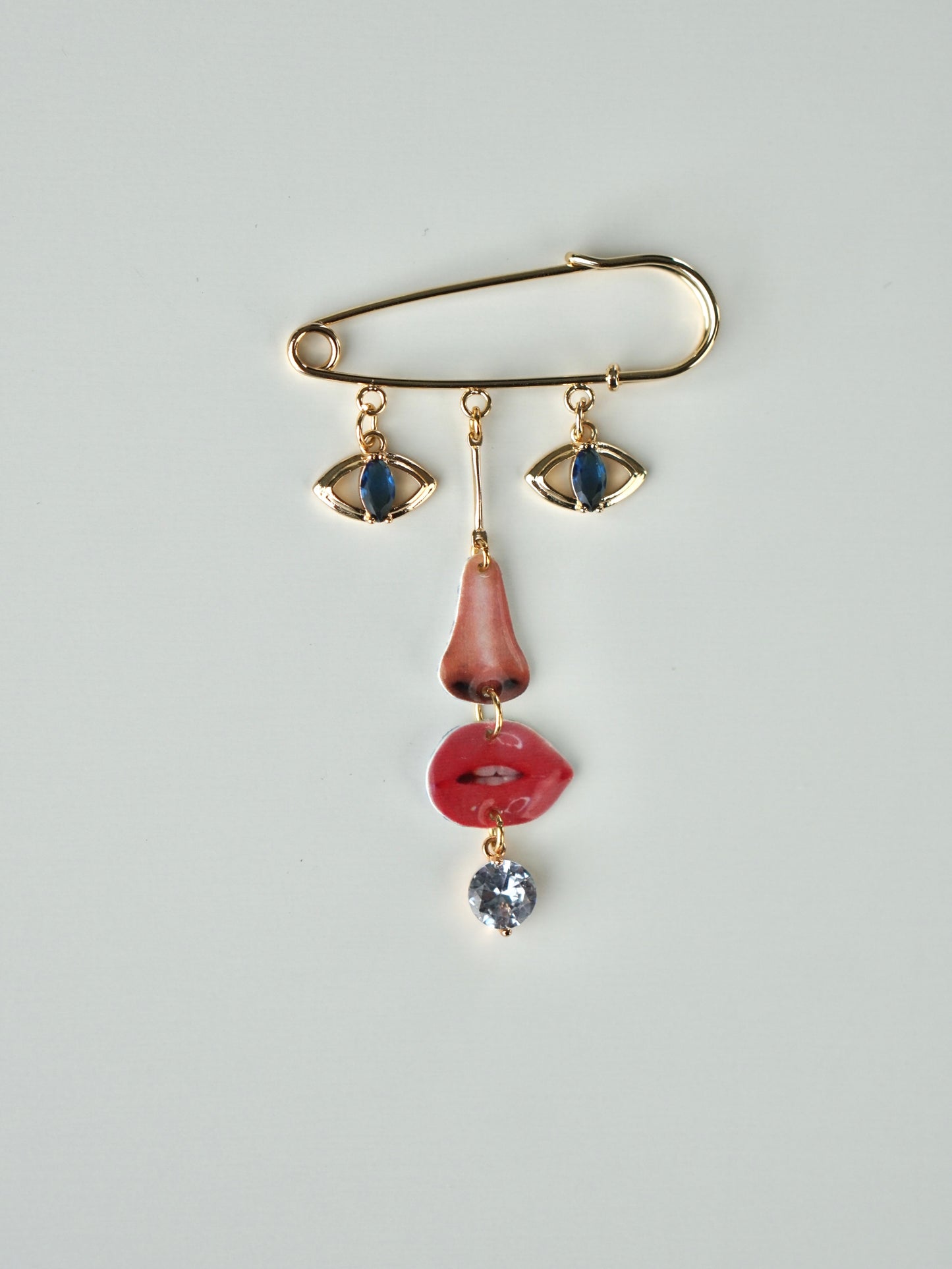 Facial Features Brooch
