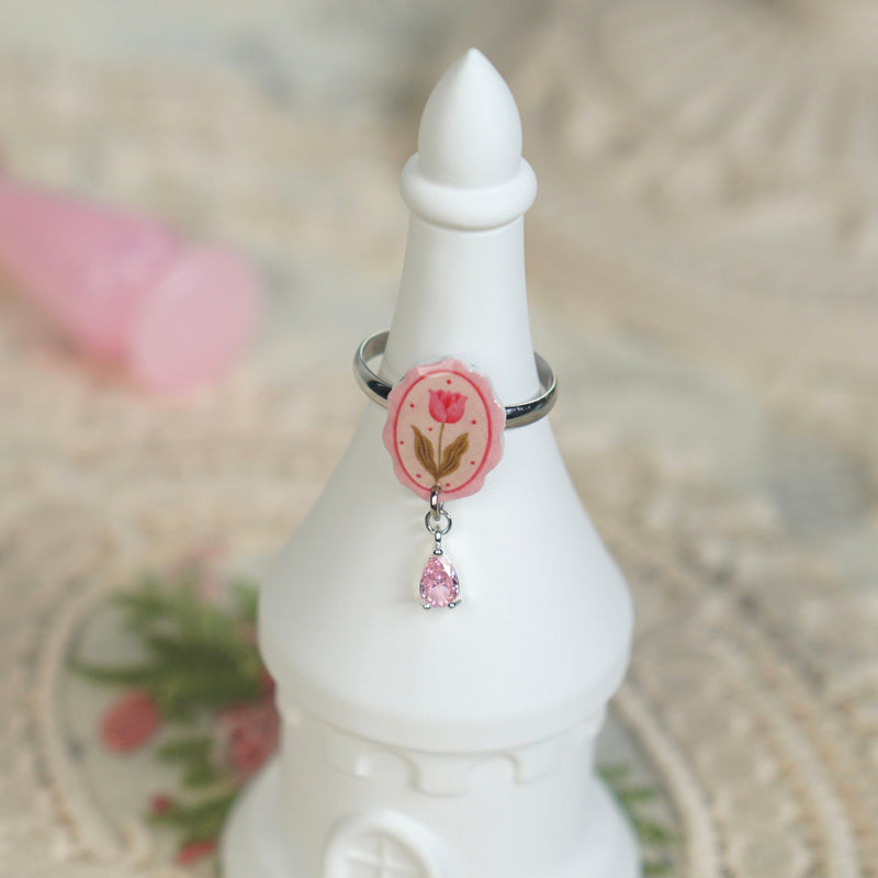 Floral frame Ring