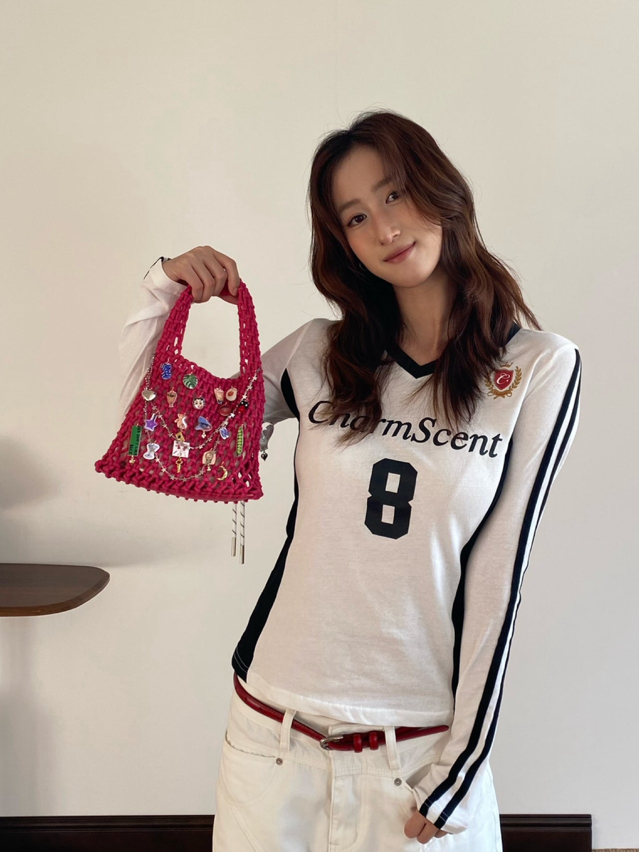 Handcrafted Collage Charm Bag