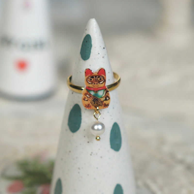 Maneki-neko Ring