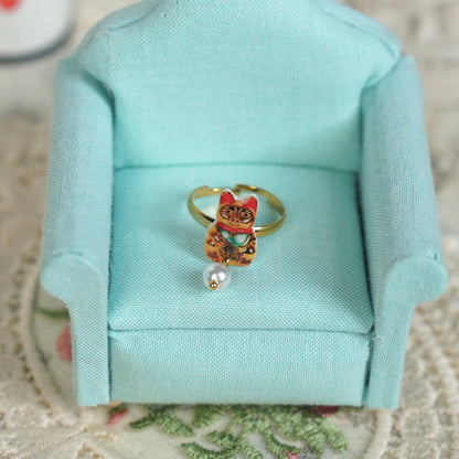 Maneki-neko Ring