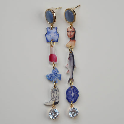 Mysterious Mona Lisa Earrings