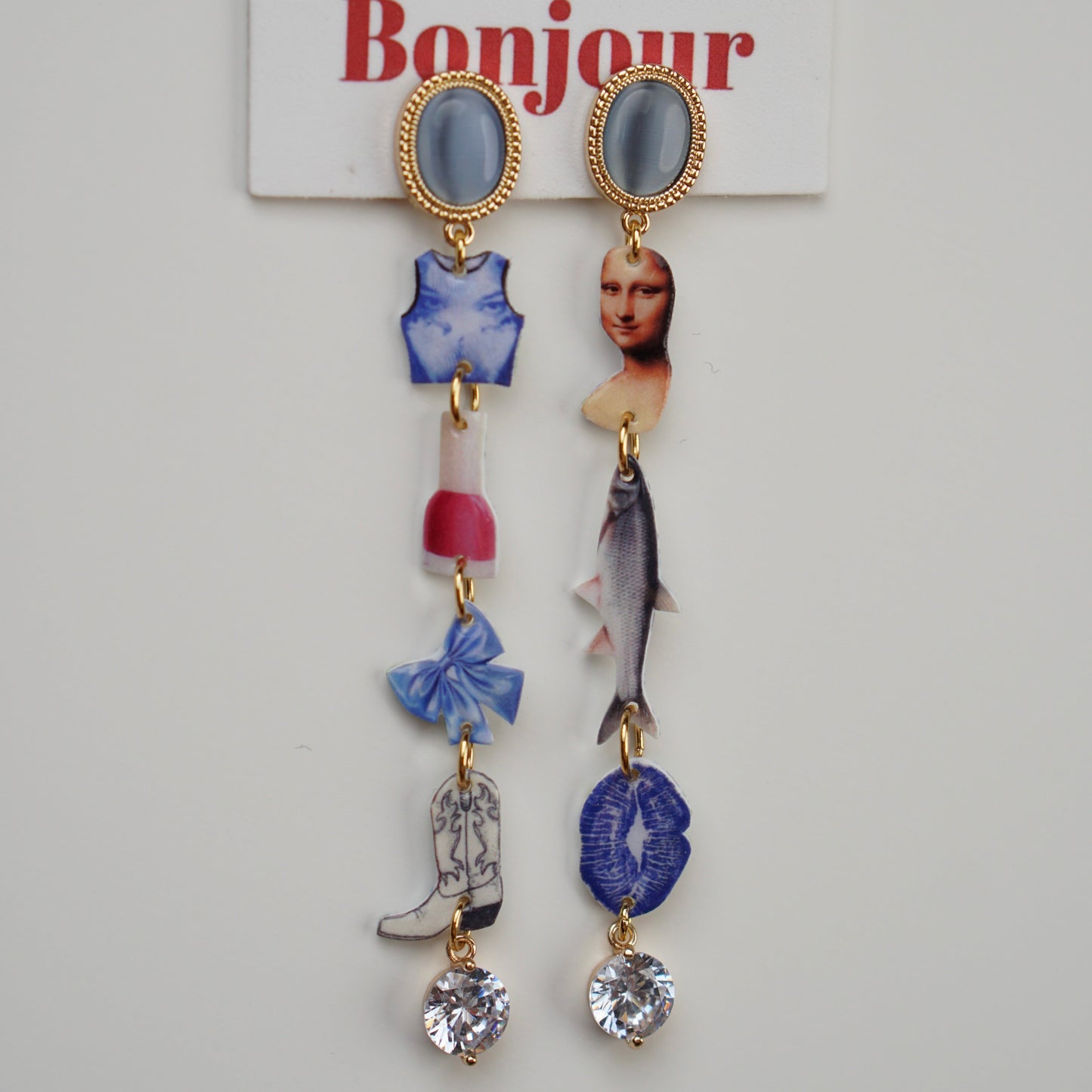 Mysterious Mona Lisa Earrings