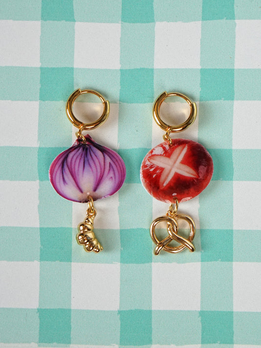 Onion & Mushroom Earrings