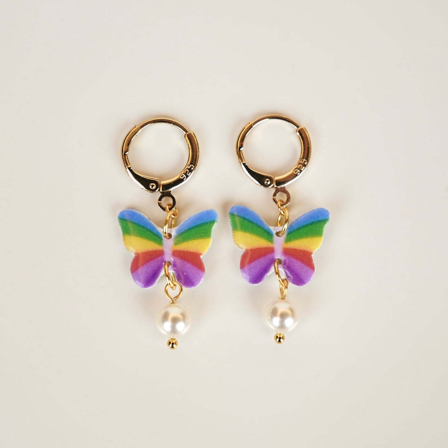 Rainbow Butterfly Earrings