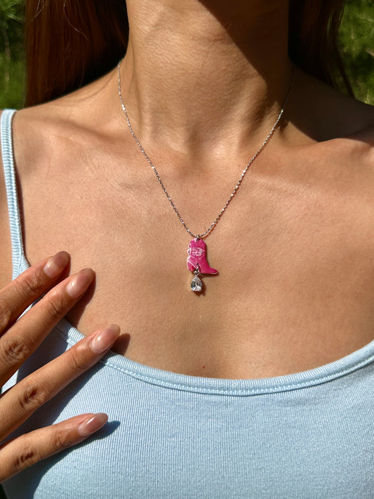 Red Boot Necklace