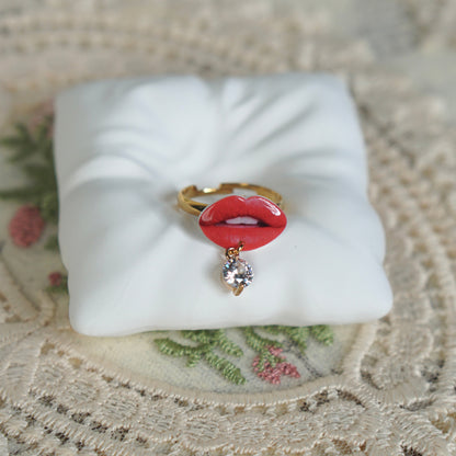 Red lips Ring