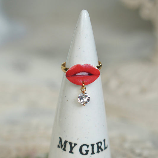 Red lips Ring