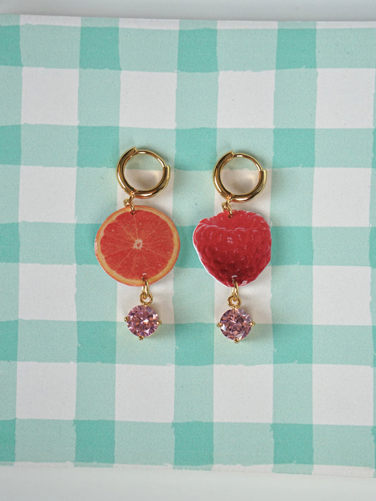 Citrus Berry Oorbellen