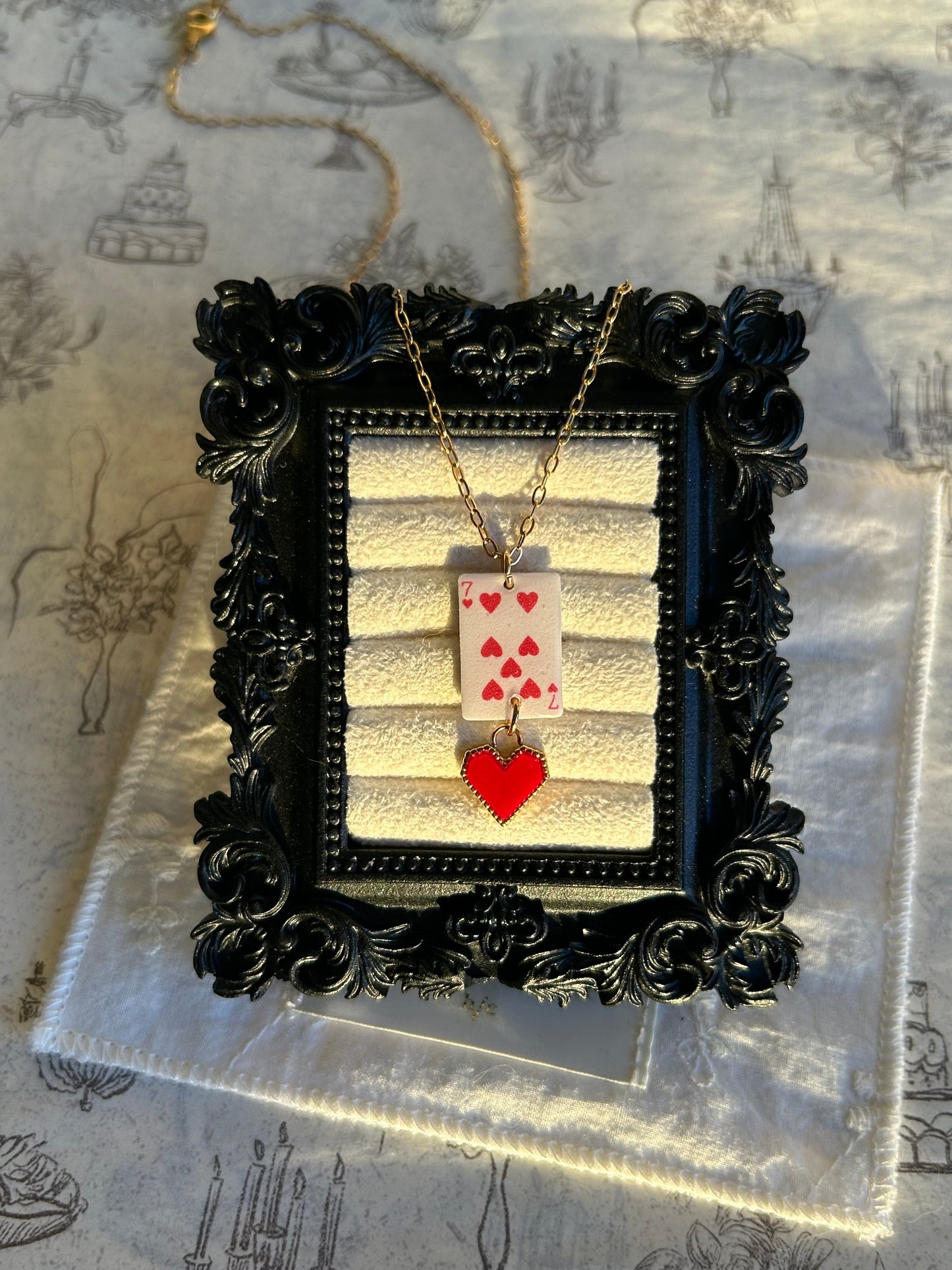 Heart Card Necklace