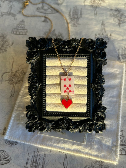 Heart Card Necklace