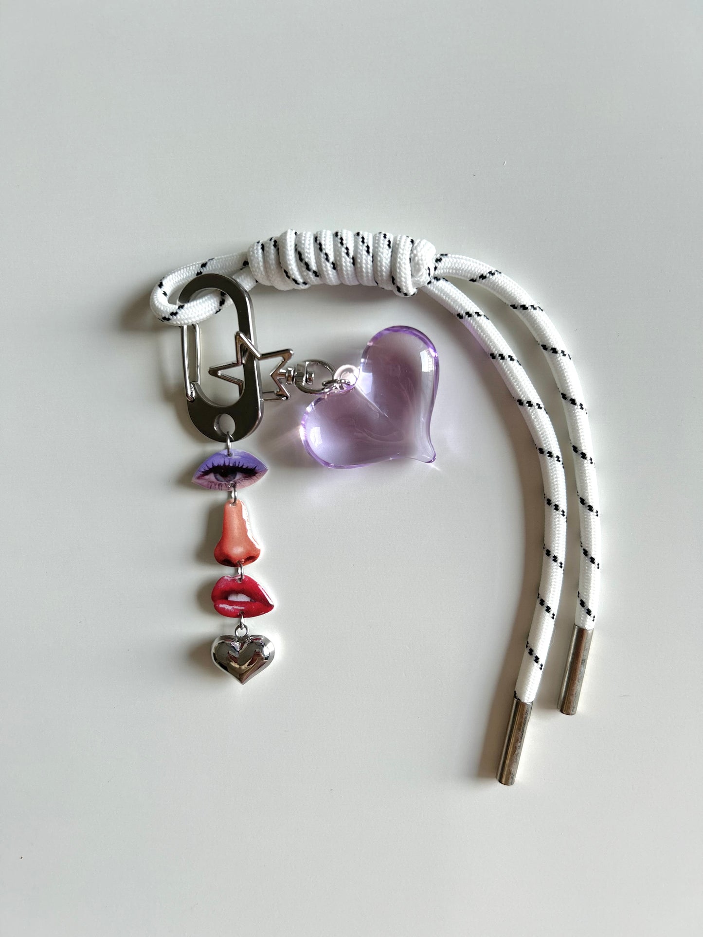 Face Collage Bag Charm