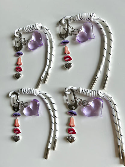 Face Collage Bag Charm